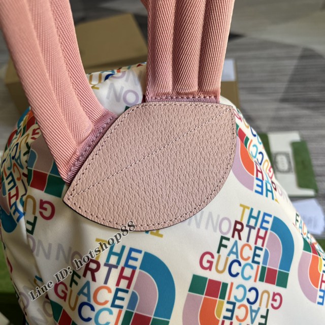 Gucci專櫃2022新款女士雙肩包 古馳The North Face x Gucci聯名系列背包650288 gqy4281